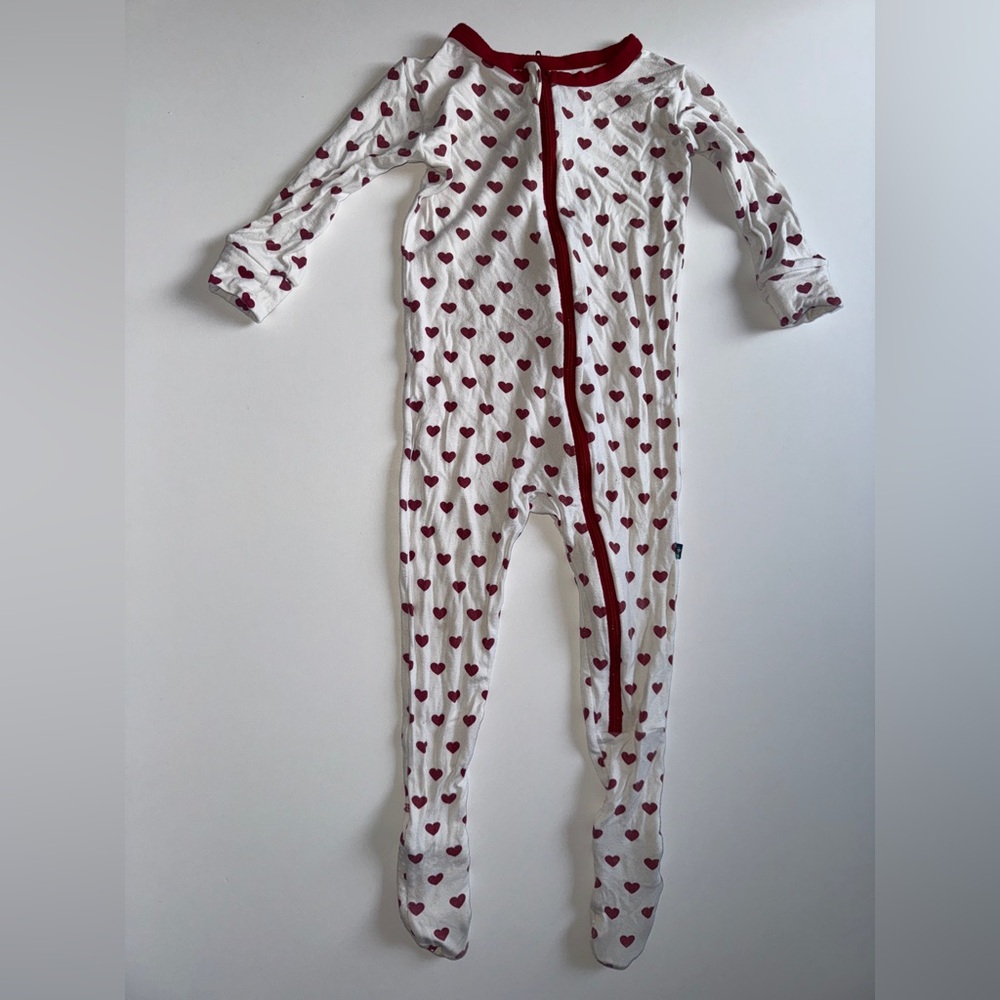 Kickee Pants Red Heart Kids One Piece
